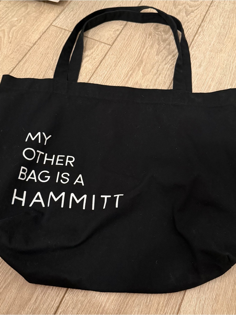 Hammitt My Other Bag Is A Hammitt Tote Bag Black Organic Cotton